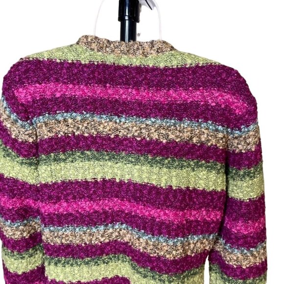 Vintage Womens Sweater Talbots Wool Button Up Sweater Size M Knit Cardigan u - Picture 8 of 10